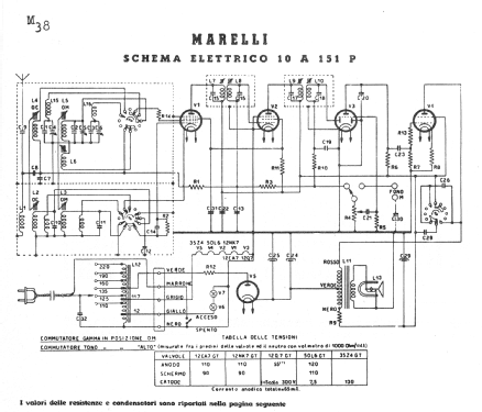 10A151P; Marelli Radiomarelli (ID = 181888) Radio