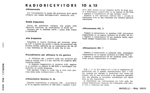 10A15; Marelli Radiomarelli (ID = 260743) Radio