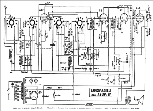 Axum II ; Marelli Radiomarelli (ID = 37968) Radio