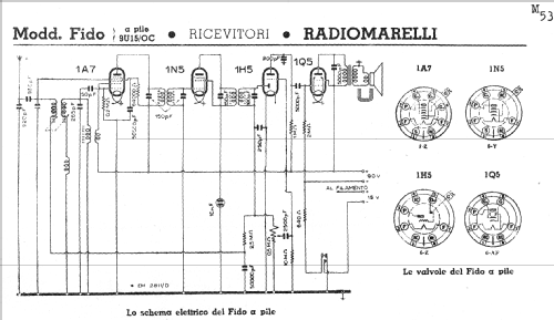 Fido a pile RD76V; Marelli Radiomarelli (ID = 206338) Radio