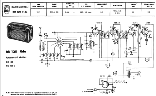 Fido RD120; Marelli Radiomarelli (ID = 212507) Radio