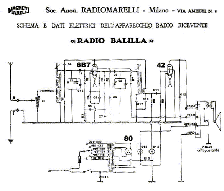 Radiobalilla Tipo 54; Marelli Radiomarelli (ID = 115226) Radio