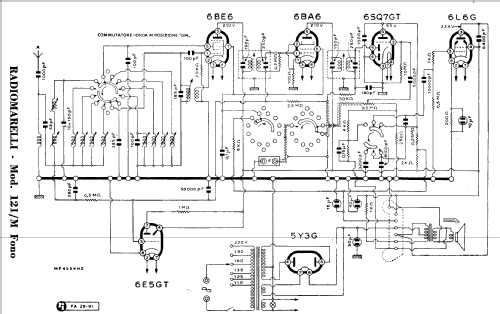 RD121-M Fono; Marelli Radiomarelli (ID = 971955) Radio