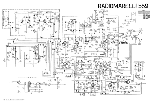 RV559; Marelli Radiomarelli (ID = 2857799) Televisore