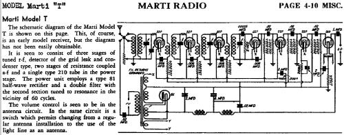 T ; Marti Electric Radio (ID = 474188) Radio