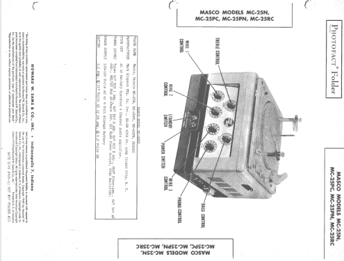 Mobile Amplifier MC-25N; Masco Mark Simpson (ID = 1509528) Ampl/Mixer