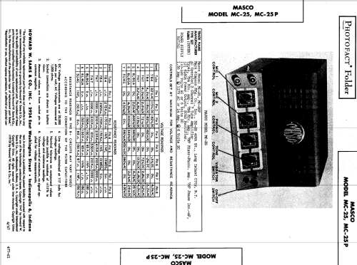 MC-25P; Masco Mark Simpson (ID = 826762) Ampl/Mixer