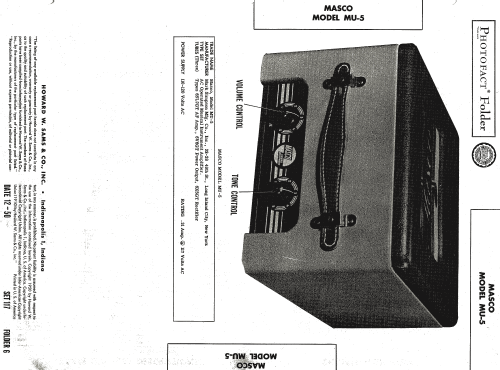 MU5 ; Masco Mark Simpson (ID = 770619) Ampl/Mixer