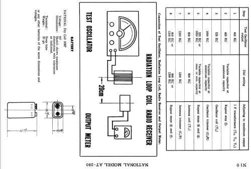 National 7 Transistor Portable Radio AT-280; Panasonic, (ID = 1295319) Radio