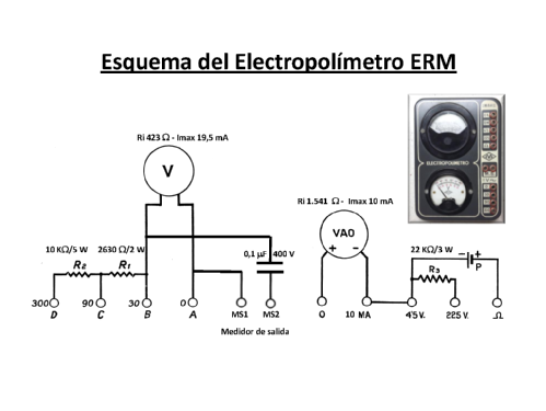 Electropolímetro ; Maymo, Escuela Radio (ID = 2115688) Ausrüstung