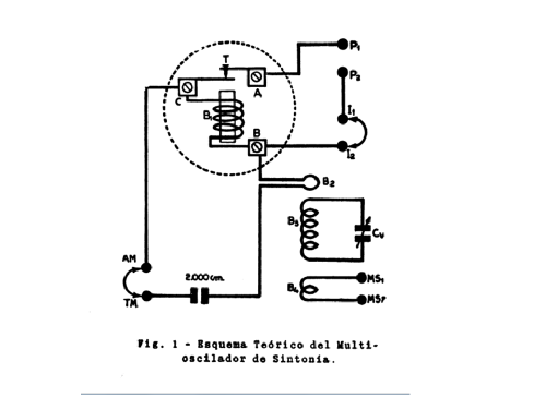 Multioscilador de sintonía - Spark-gap transmitter ; Maymo, Escuela Radio (ID = 1887069) Commercial Tr