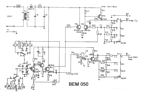 LF function generator BEM050; MBLE, Manufacture (ID = 3015285) Equipment