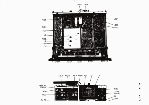 AM/FM Tuner MR 74; McIntosh Audio (ID = 2398566) Radio