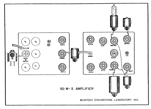 Amplifier 50W-2; McIntosh Audio (ID = 2125834) Ampl/Mixer