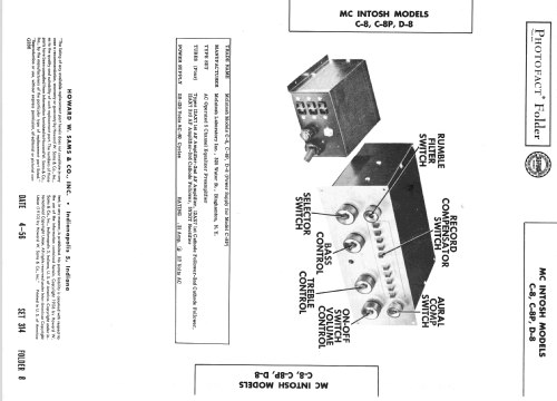 C-8 Audio Compensator; McIntosh Audio (ID = 2182690) Ampl/Mixer