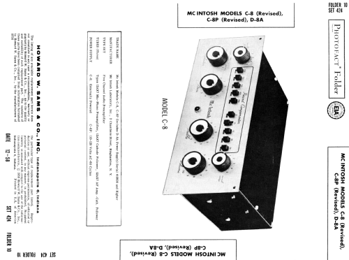 Record Compensator C-8; McIntosh Audio (ID = 564579) Ampl/Mixer