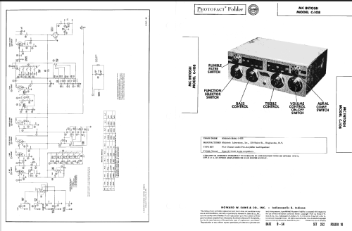 Professional Audio Compensator C-108; McIntosh Audio (ID = 1710834) Ampl/Mixer