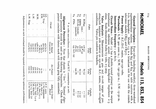 113; McMichael Radio Ltd. (ID = 549930) Radio