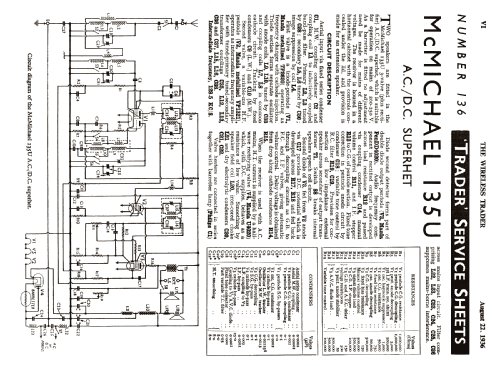 135U; McMichael Radio Ltd. (ID = 1030464) Radio