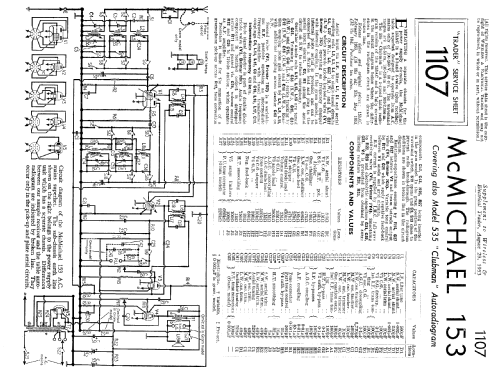 153; McMichael Radio Ltd. (ID = 1026411) Radio