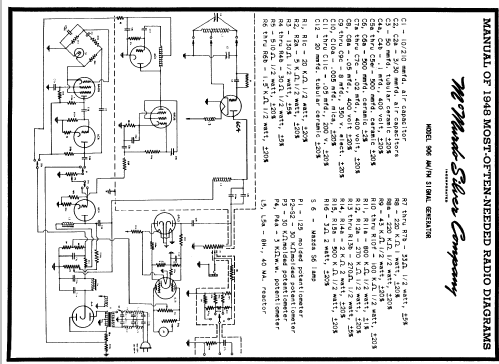 Signal generator FM/AM 906; McMurdo Silver Co., (ID = 91745) Equipment
