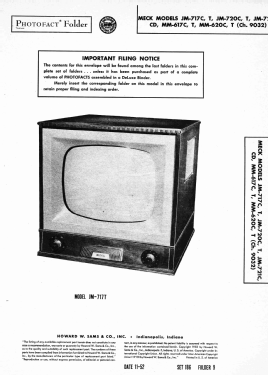 JM-717C Ch= 9032; Meck, John, (ID = 3112455) Télévision