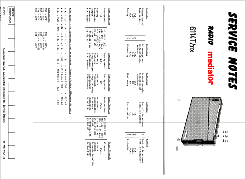 MD6114T; Mediator; La Chaux- (ID = 2405167) Radio