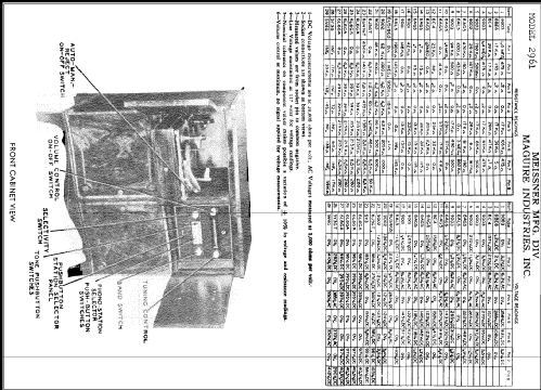 2961 ; Meissner Mfg. Div., (ID = 290756) Radio