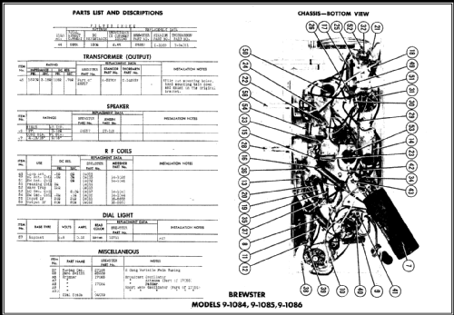 Brewster 9-1085; Meissner Mfg. Div., (ID = 469391) Radio