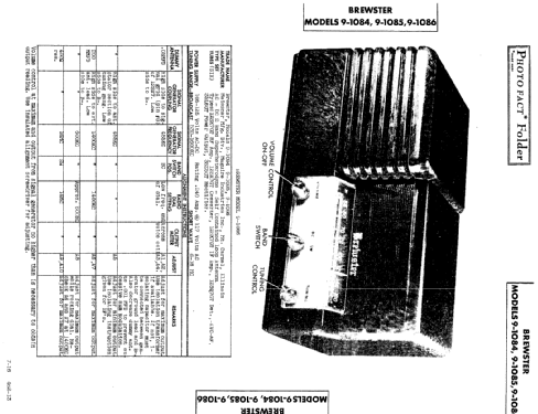 Brewster 9-1085; Meissner Mfg. Div., (ID = 469393) Radio