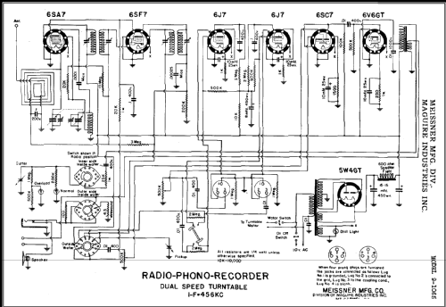 Phono-Recorder 9-1065; Meissner Mfg. Div., (ID = 432918) Radio