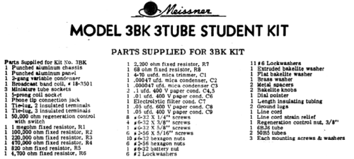 T3BK ; Meissner Mfg. Div., (ID = 720217) Radio