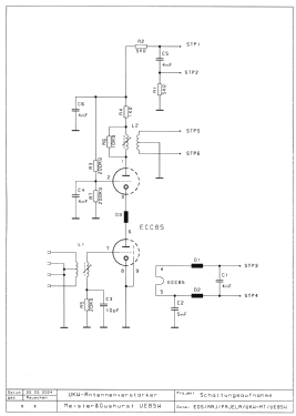 UKW-Eingangsverstärker UE85W; Meister & Gushurst, (ID = 3031646) Ampl. RF
