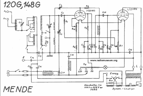 120G ; Mende - Radio H. (ID = 23260) Radio