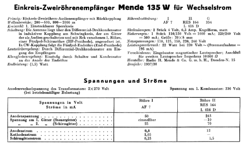 135W; Mende - Radio H. (ID = 28003) Radio