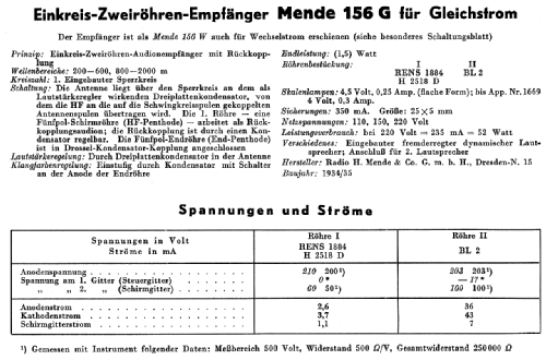 M156 ; Mende - Radio H. (ID = 28038) Radio
