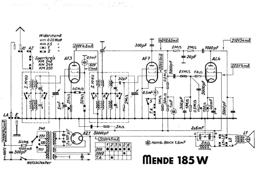 M185-W ; Mende - Radio H. (ID = 223792) Radio