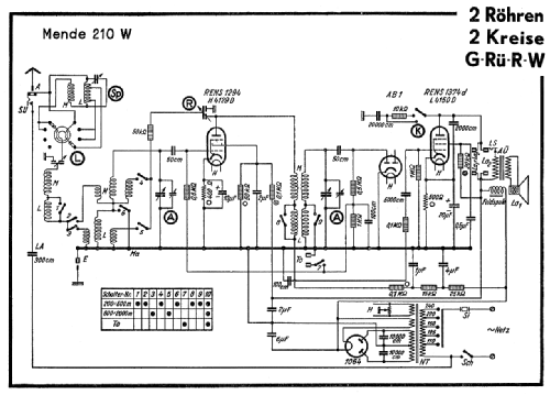 M210-W ; Mende - Radio H. (ID = 28074) Radio