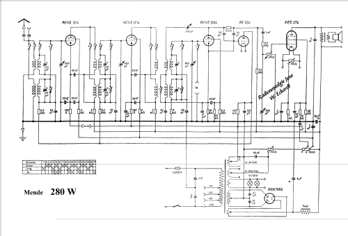 280W; Mende - Radio H. (ID = 353680) Radio