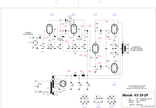 KV25-2R KM556; Mende - Radio H. (ID = 1616651) Ampl/Mixer