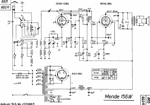 M156 ; Mende - Radio H. (ID = 2101586) Radio