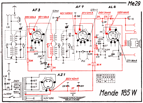 M185-W ; Mende - Radio H. (ID = 2958460) Radio