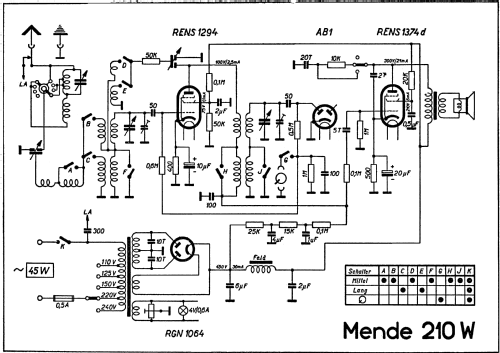 M210-W ; Mende - Radio H. (ID = 1408171) Radio