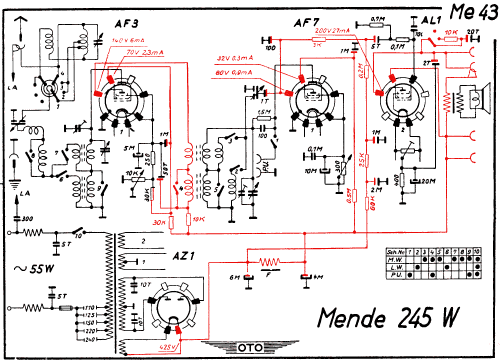 M245 - 245W; Mende - Radio H. (ID = 2958719) Radio