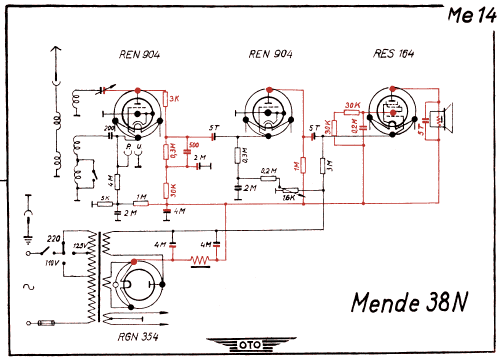 Mende 38 38W ; Mende - Radio H. (ID = 2957814) Radio