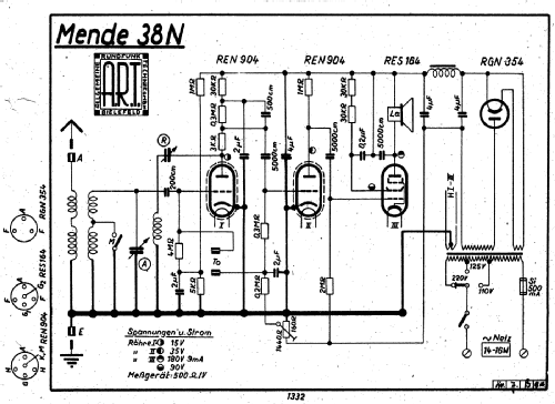 Mende 38 E38N; Mende - Radio H. (ID = 2743886) Radio