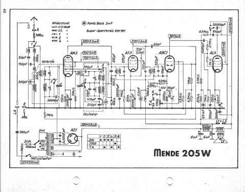 MS205-W ; Mende - Radio H. (ID = 1440770) Radio