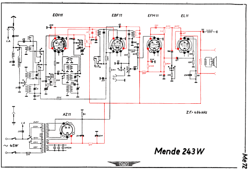 MS 243W; Mende - Radio H. (ID = 2959414) Radio