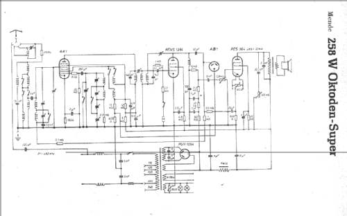 Oktoden-Super M258W ; Mende - Radio H. (ID = 4896) Radio