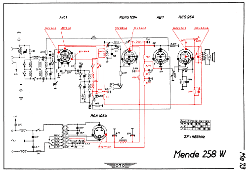 Oktoden-Super M258W ; Mende - Radio H. (ID = 2959679) Radio
